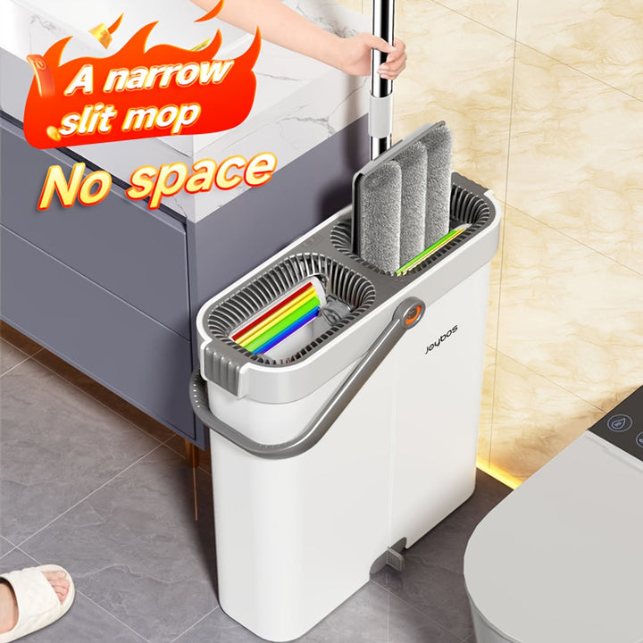 Moppesett med bøtte | 33 cm eller 40 cm flat mopp | Luvikno