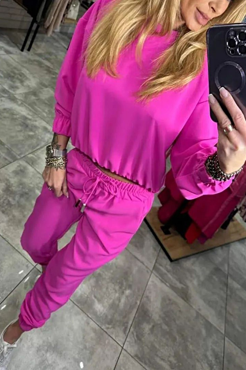 Luvik | Naisten collegepaita ja housut setti