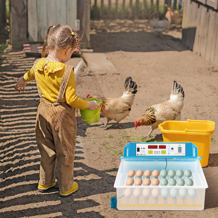 Brutautomat Helautomatiske Inkubator for Kyllinger 64 Egg | Luvikno
