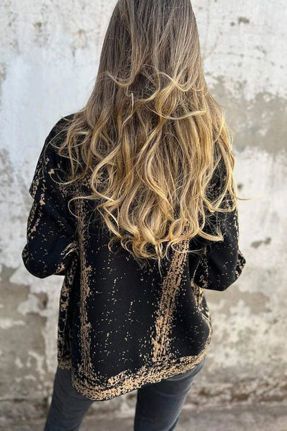 Luvik | Kääntömetallisolki rento löysä takki