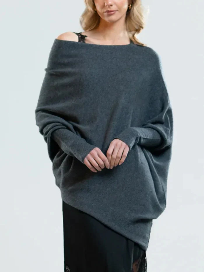 Luvik | Asymmetrisk drapert genser