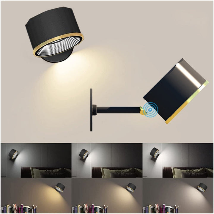 Luvikno | 360° Vegglampe - Trådløs oppladbar vegglampe