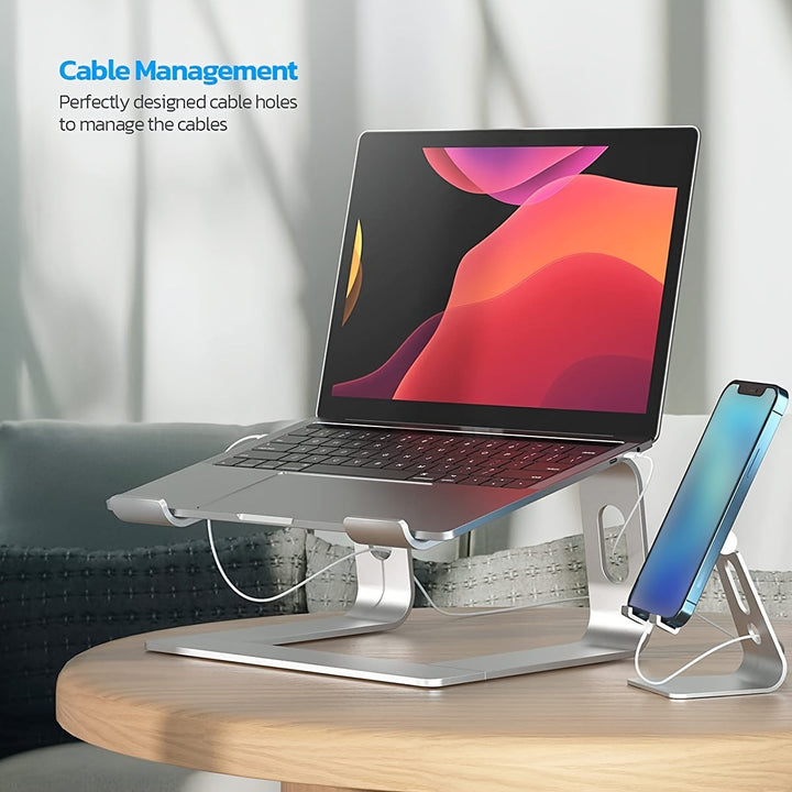 Aluminium Laptop Stativ – Ergonomisk og Ventilert | Luvikno