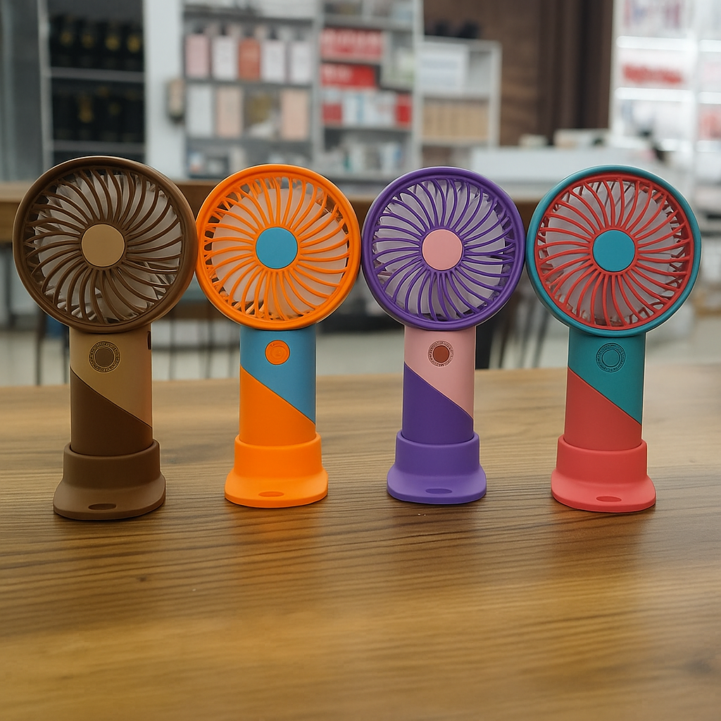 ColorTwist™ Mini Vifte – 3-hastigheter Oppladbar Håndholdt Vifte | Luvikno