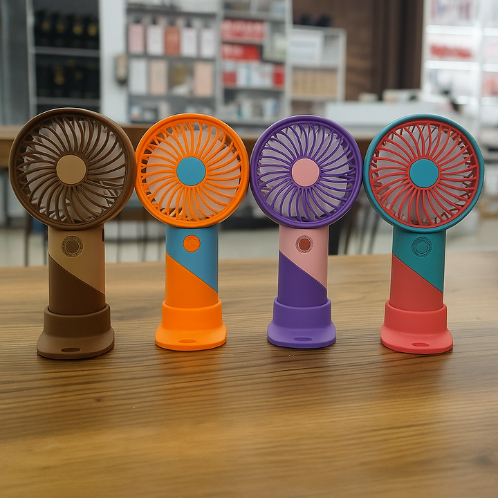 ColorTwist™ Mini Vifte – 3-hastigheter Oppladbar Håndholdt Vifte | Luvikno