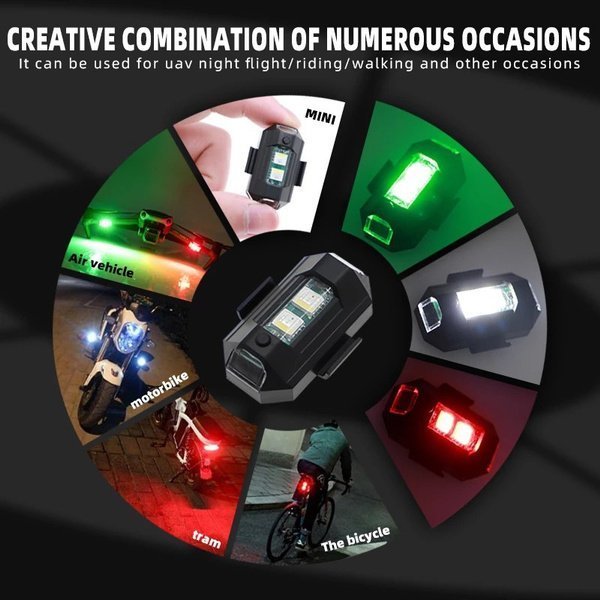 Universelle LED Motorsykkel Lys | Sterk LED belysning for en bedre motorsykkeltur | Luvikno