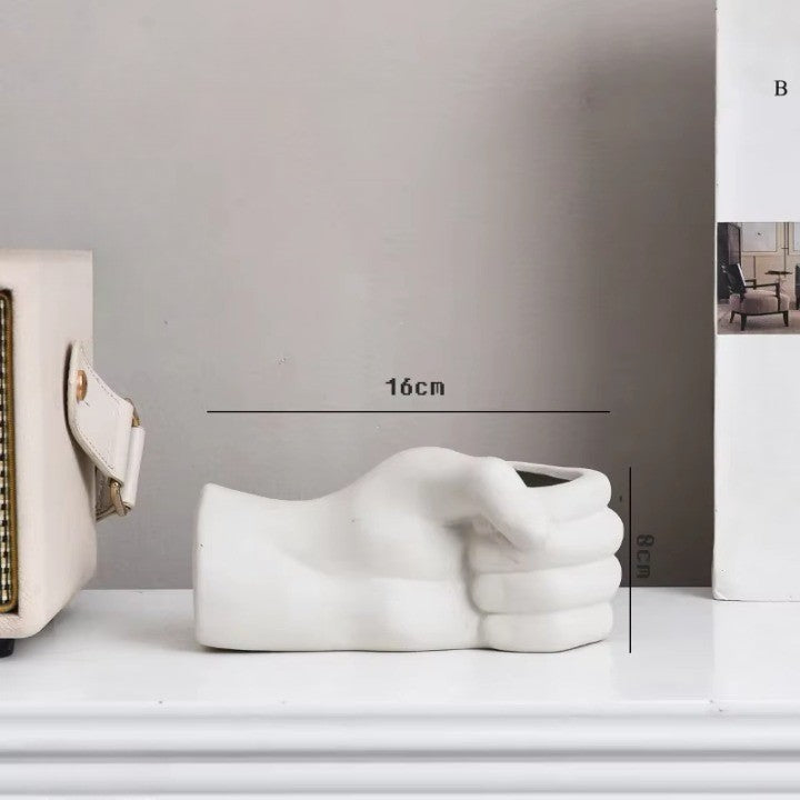 Kunstnerisk Håndbevegelse Keramikk BordLuviknoomst Vase | Luvikno