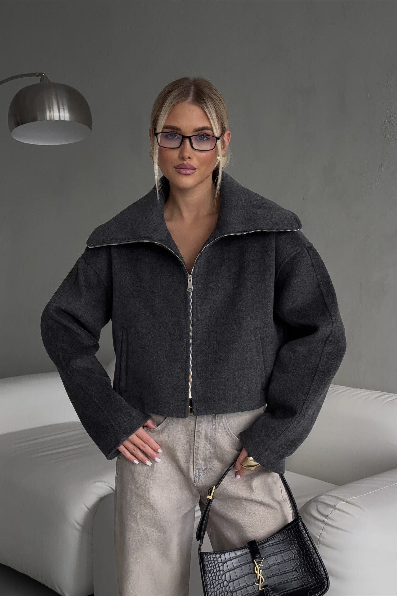 Luvik | Fit Käänteinen Vapaamuotoinen Takki