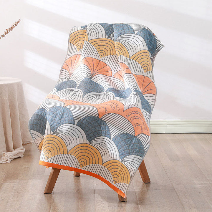Skallprint Jacquard Bomull Håndkle 70x140cm | Luvikno