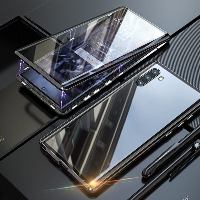 Luvikno | Samsung magnetisk herdet glass dobbelt-sidig telefondeksel