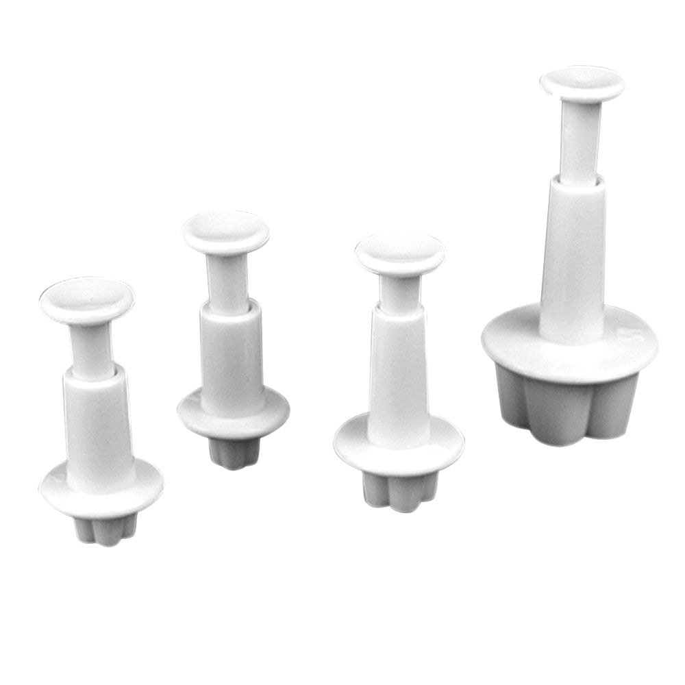 4 stk Plomme Blomst Blomst Fondant Cutter | Luvikno
