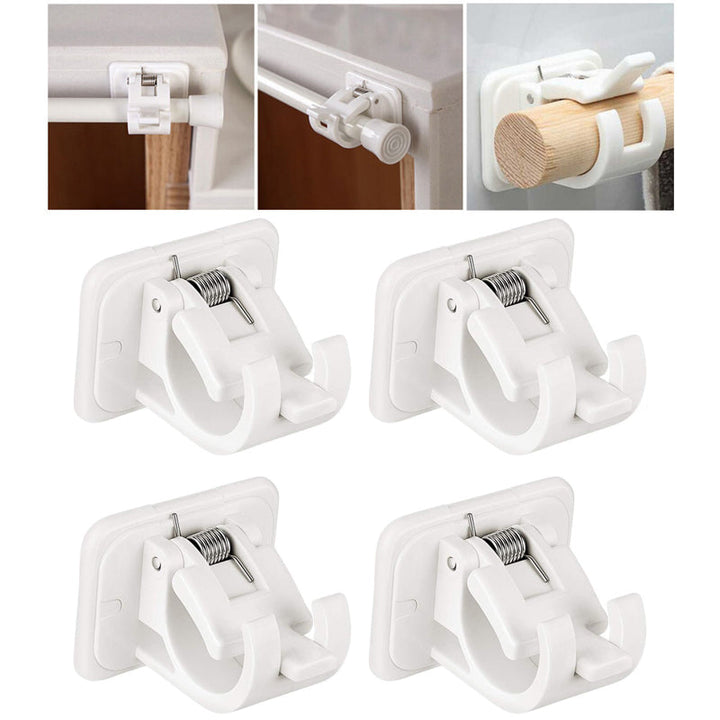Nail-fri Justerbar Stang Brakett Holdere (2stk) | Luvikno