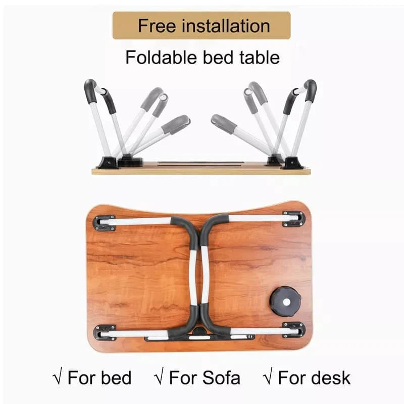 Trekantet sammenleggbart laptoptabell Luvikno
