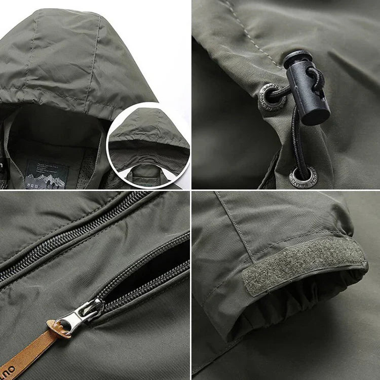 Luvik | tuulen- ja vedenpitävä takki miehille