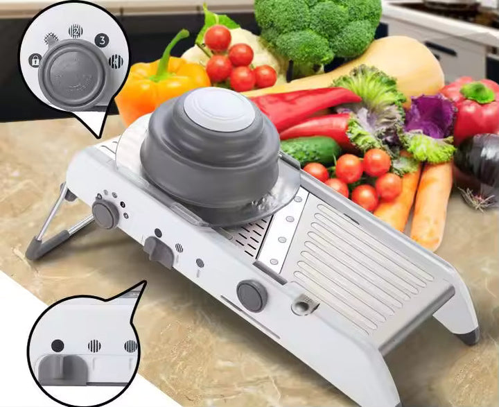 Multi-functional vegetable chopper, slicer, grater & salad maker Luvikno