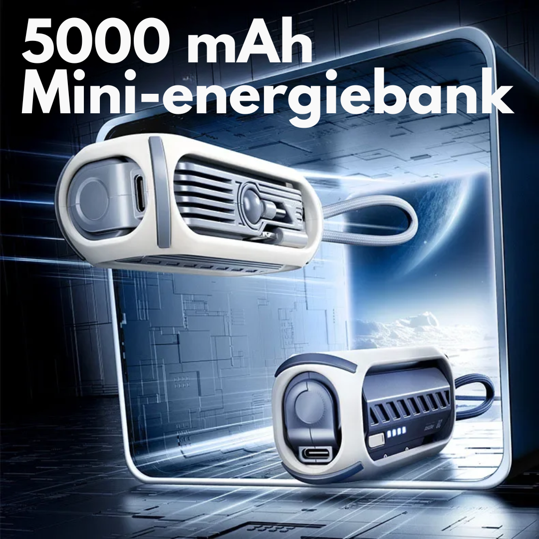 CompactCharge – Stilig bærbar power bank for reise Luvikno