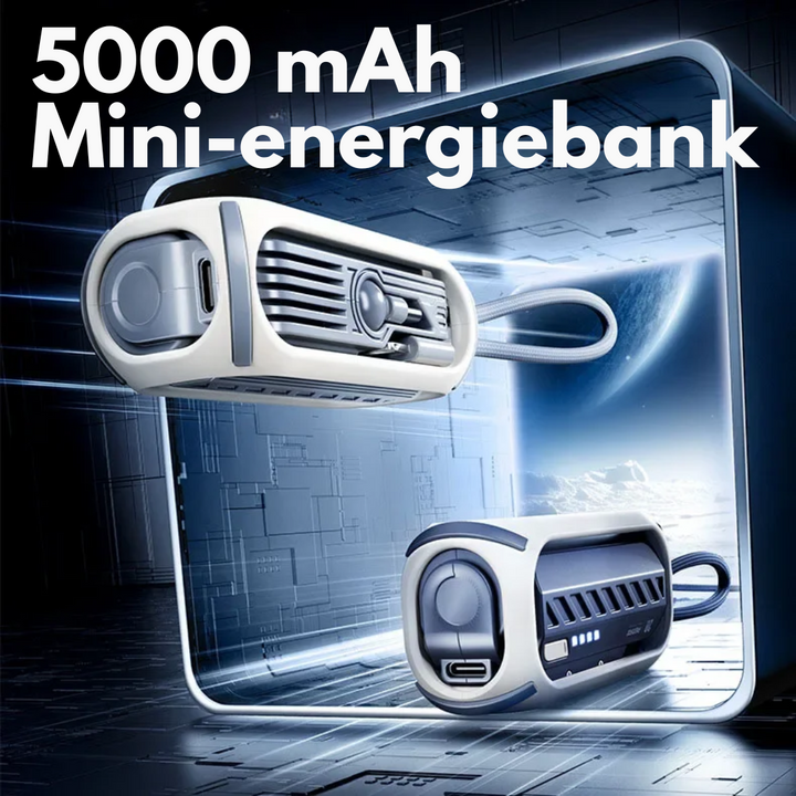 CompactCharge – Stilig bærbar power bank for reise Luvikno