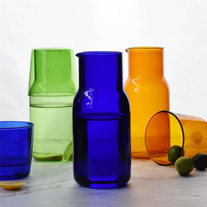 Glass Karaffel & Tumbler Sett – 500ml Borosilikat Vannsett | Luvikno