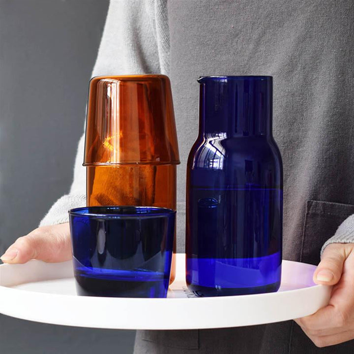 Glass Karaffel & Tumbler Sett – 500ml Borosilikat Vannsett | Luvikno