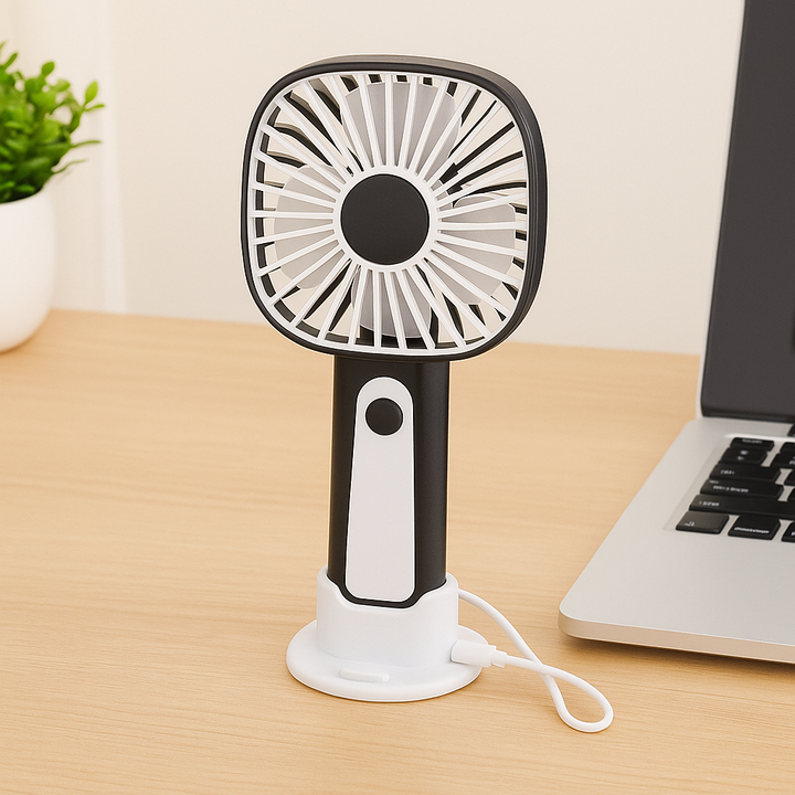 Mini Håndholdt Vifte – 3-Hastigheter USB Oppladbar | Luvikno