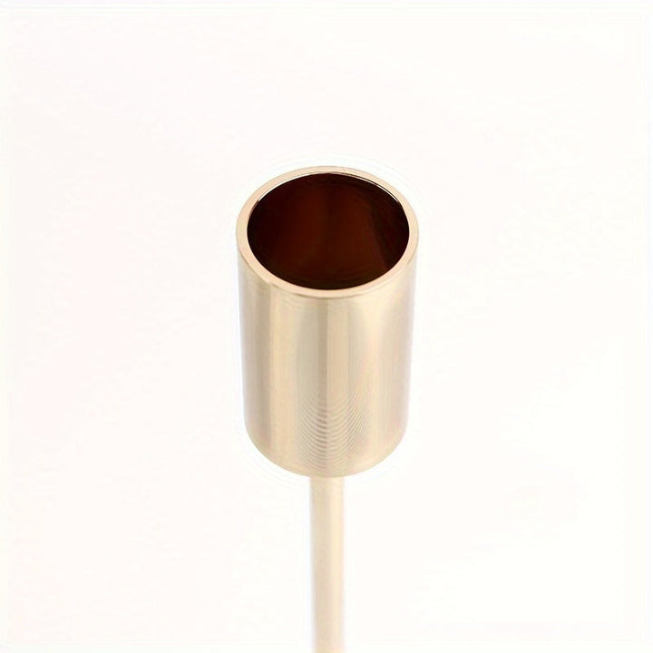 ElegantGleam | 3-delt metall lysestaksett for bord Luvikno