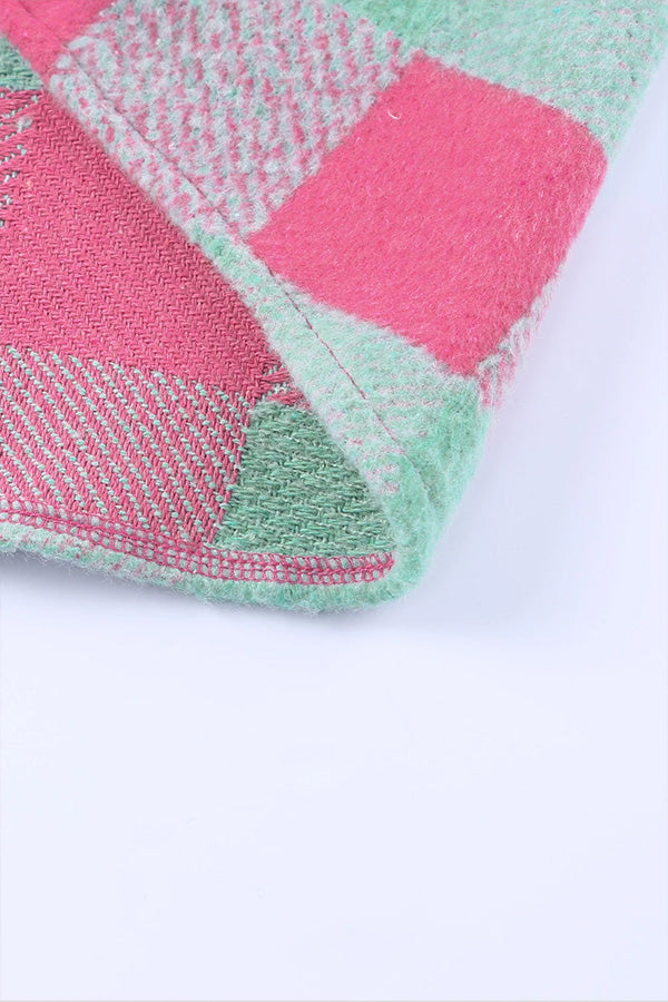 Luvik | Rutete Fargelagt Fritids Oversized Jakke