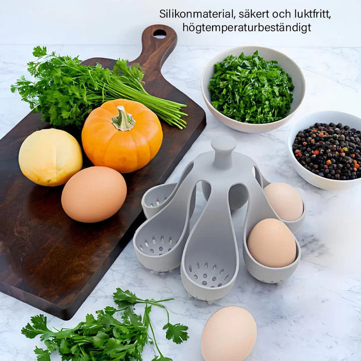 EasyPoach Silikon Egg Master — Nyt perfekt kokte egg uten stress som alle elsker | Luvikno
