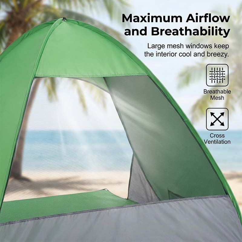SunSail Breeze Pop-Up Strandtelt 98% UV Beskyttelse | Luvikno