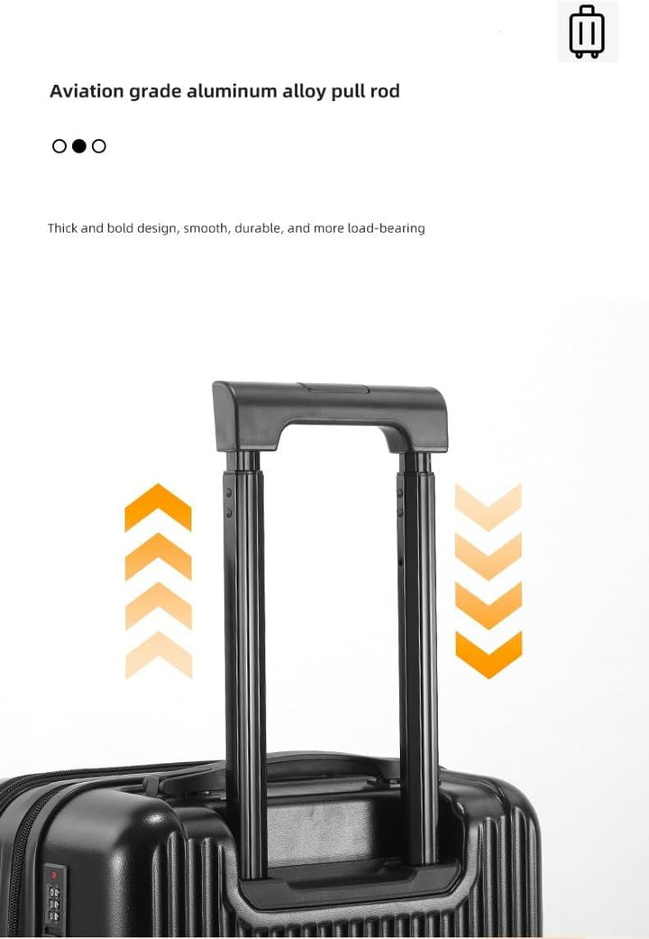 Hard Shell Carry-On med koppholder, USB-port og TSA-lås | Luvikno