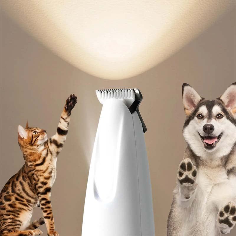 Luvikno | Katt og hund hårklipper med LED lys