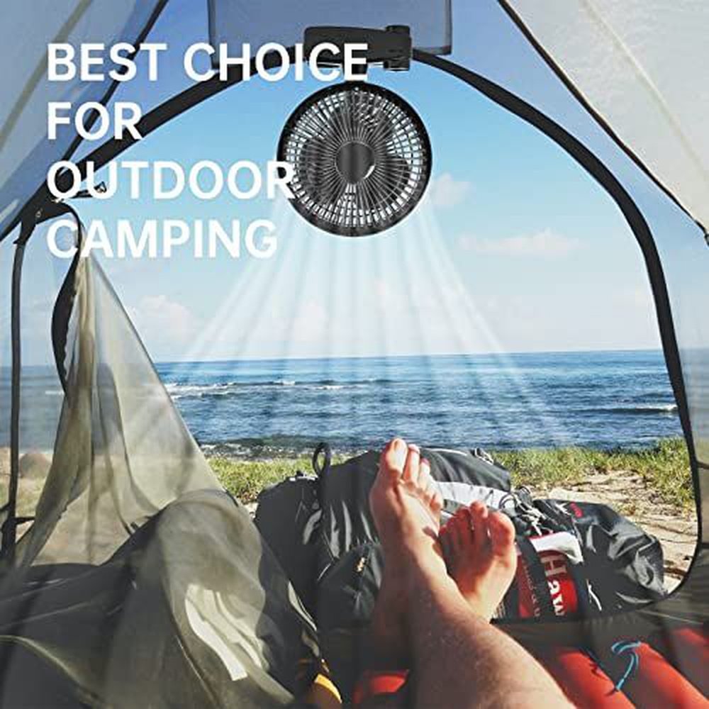Grow Tent Poles Clip Fan Monkey Fan 6inch svart | Luvikno