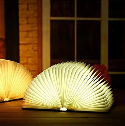 Foldbar Boklampe med Varm LED Belysning - StoryGlow | Luvikno