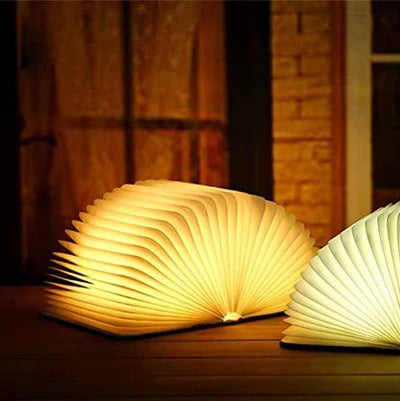 Foldbar Boklampe med Varm LED Belysning - StoryGlow | Luvikno