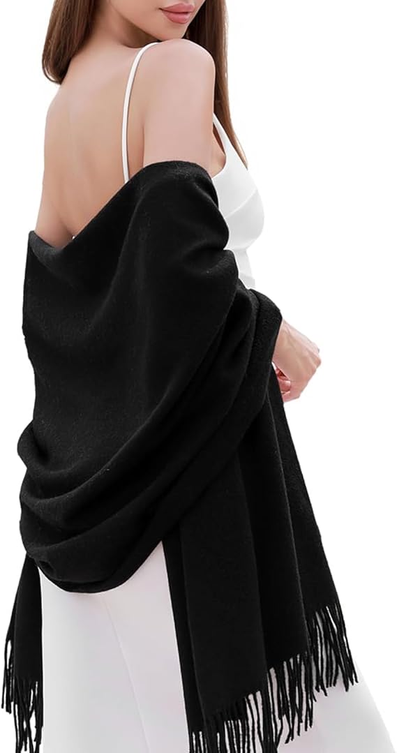 Cashmere skjerf for kvinner Myk Varm Vinter Sjall Luvikno
