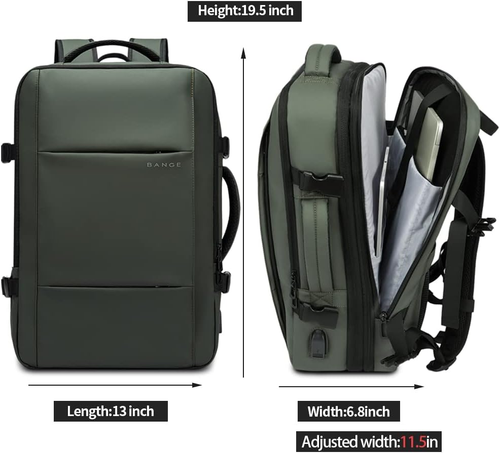 Utvidbar 26–45L Vanntett Reise Ryggsekk med Laptoplomme & Duffelbærer | Luvikno