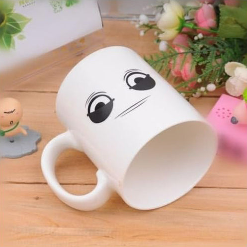 Wake-Up Eyes Magic Varmefølsom Fargeforandre Keramisk KaffeKopp | Luvikno