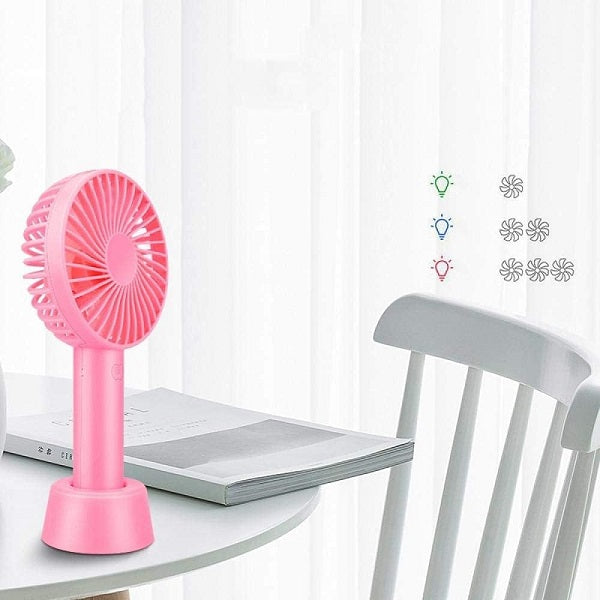 Mini oppladbar vifte med stativ | Luvikno