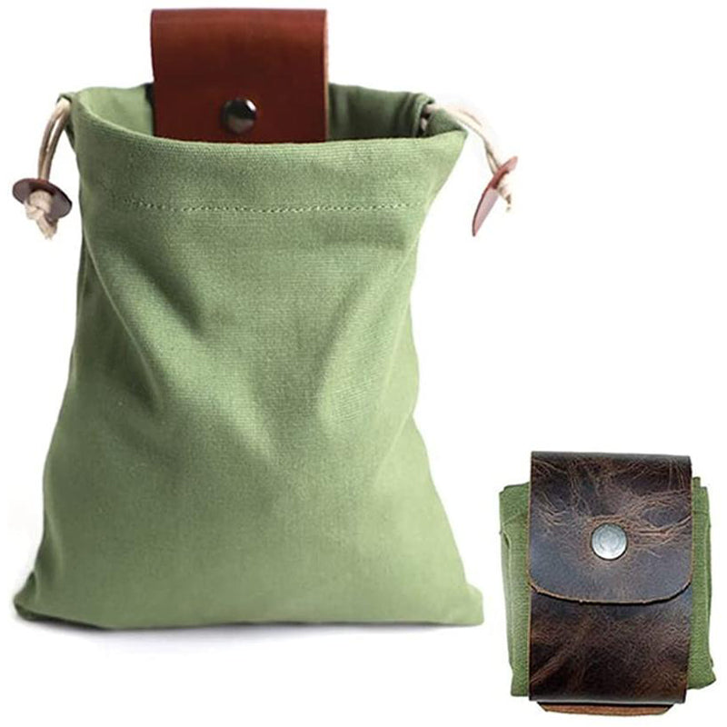 Dimoohome™ Lærrete og kanvas bushcraft bag | Luvikno