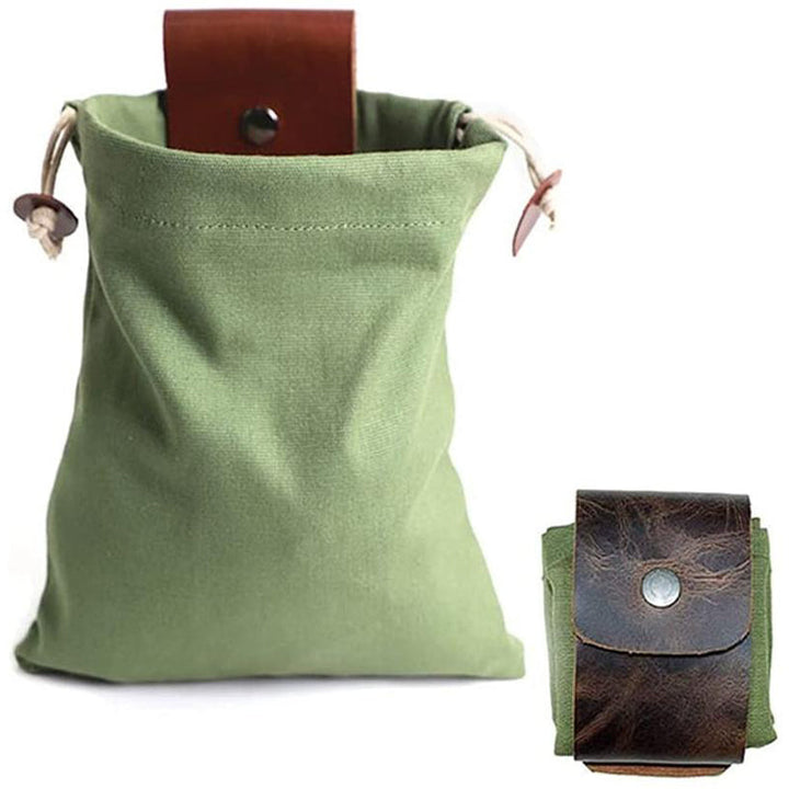 Dimoohome™ Lærrete og kanvas bushcraft bag | Luvikno