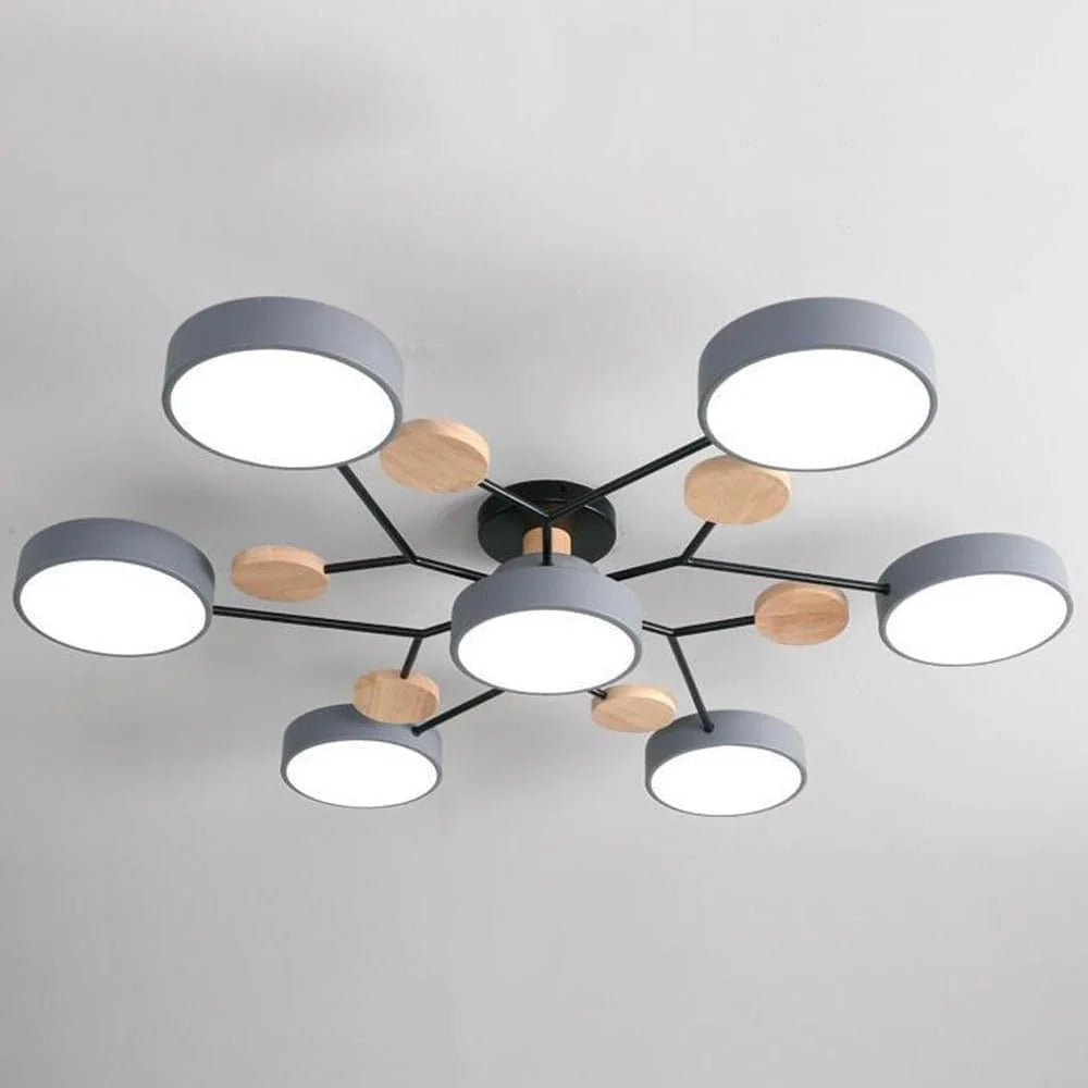Taklampe Modern LED Flush Mount Chandelier Luvikno