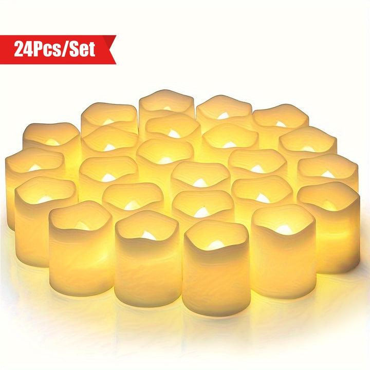 MagicGlow - Trygge LED Tealights Sett med 24 Luvikno