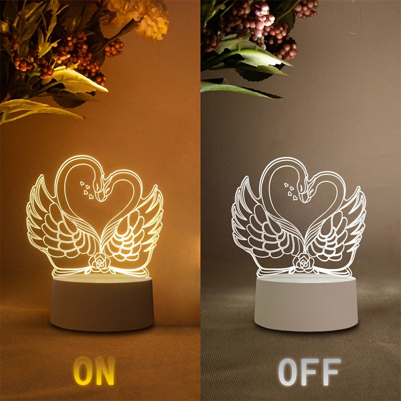 SwaneLume – USB 3D LED Bordbelysning Luvikno
