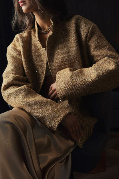 Luvik | Stand-up collar pocket jacket