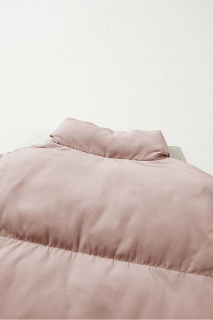 Luvik | Rosa Täysipitkä Vetoketju Vuoritettu Puffatakki