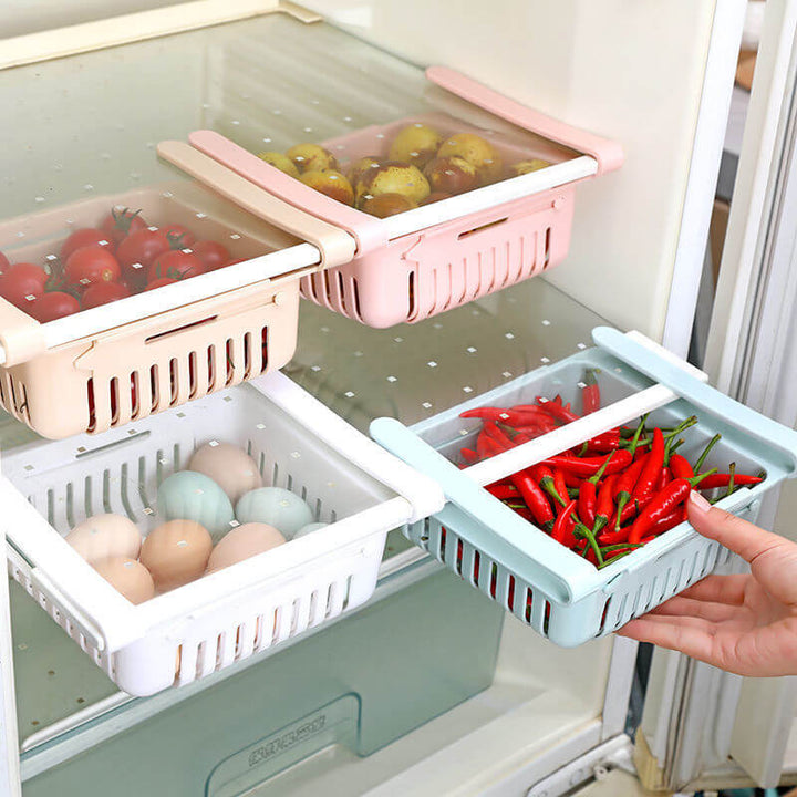 FridgeMaster Pro — Endelig orden og mer plass for favorittmaten din i kjøleskapet! (2 stk) | Luvikno