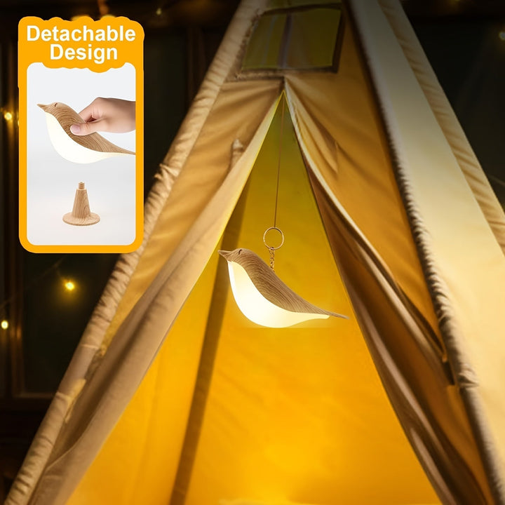 BrightNest - USB LED Fugl Bordlampe med Touch Luvikno