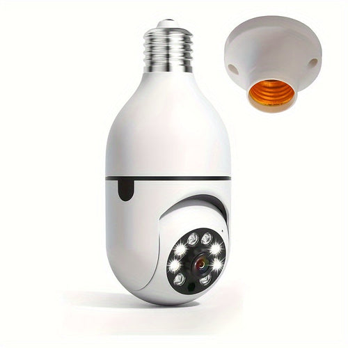 Luvikno | Smart lampe kamera med HD-kvalitet, nattsyn og toveiskommunikasjon for forbedret hjem sikkerhet