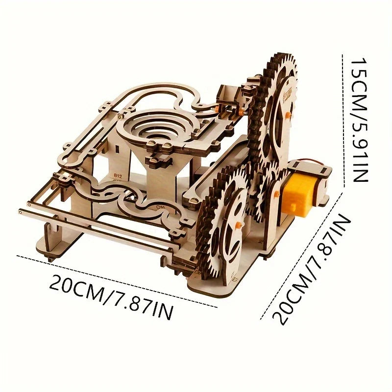 TrackMaster 3D Ball Track Puzzle – DIY mekanisk byggesett for tenåringer og voksne Luvikno
