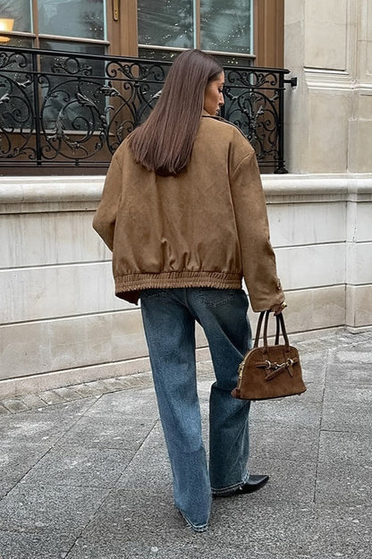 Luvik | Khaki Nappa Kaulustakki