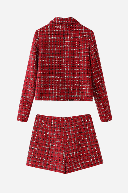 Luvik | Teksturoidut takki Tweed-setti